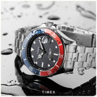 Timex Uhr Herren Automatik Harborside Coast Silber/Schwarz TW2V72100