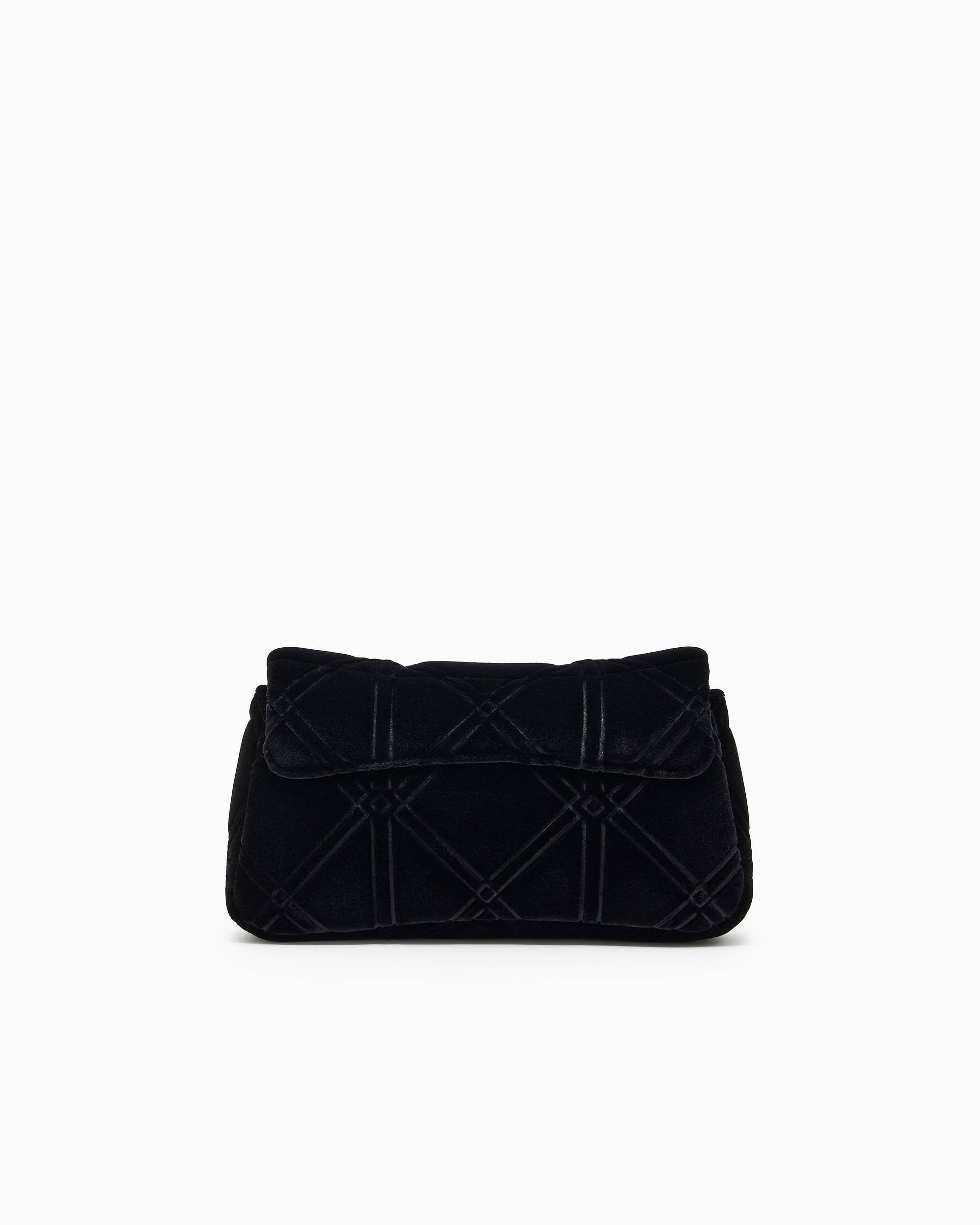 Emporio Armani Mini Bag Unisex Black Velvet EW002956AF19983UC001