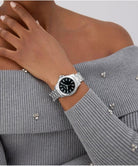 GUESS Uhr Damen Ladies Silver Tone Analog Watch Silber GW0948L1
