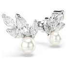 Swarovski Ohrringe Damen Ginger Weiß Silberfarben 5422683