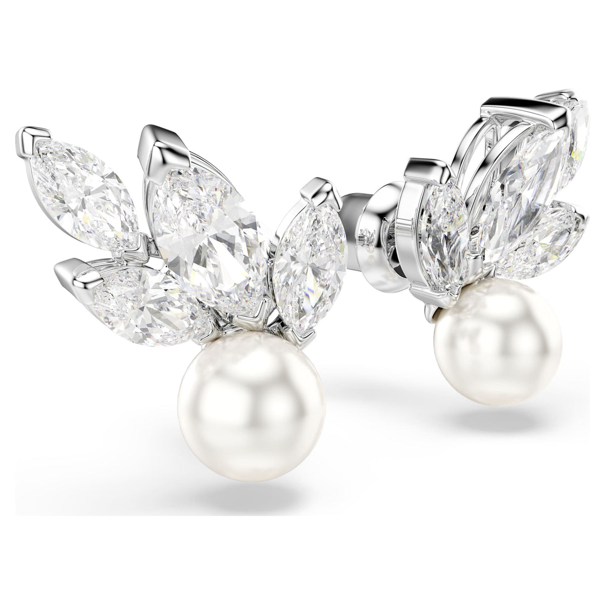 Swarovski Ohrringe Damen Ginger Weiß Silberfarben 5422683