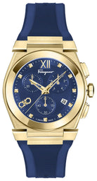 Salvatore Ferragamo Uhr Herren Vega Chrono Silikon Gold SF5D00425