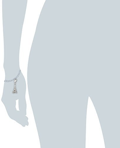 Swarovski Damen-Charm Kristall Palladium weiß Tower 1111141