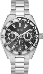 Guess Armbanduhr Herren Letterman Multifunktion Silber GW0904G1