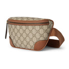 Gucci Gürteltasche Unisex GG Emblem Small Belt Bag Beige Braun 821165 FAEEC 9786