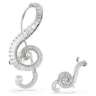 Swarovski Unisex Ariana Grande x Swarovski Ohrclips Music Note Weiß Rhodiniert 5720866