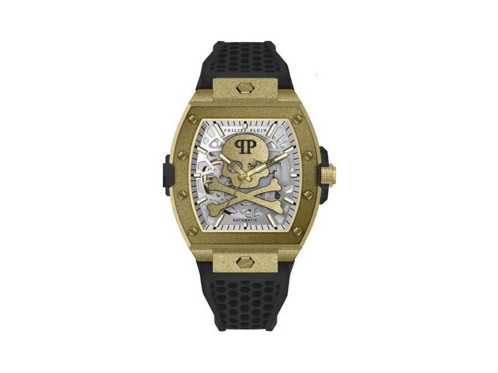Philipp Plein Herren Armbanduhr The $keleton Frosted Automatik PWJFA1025