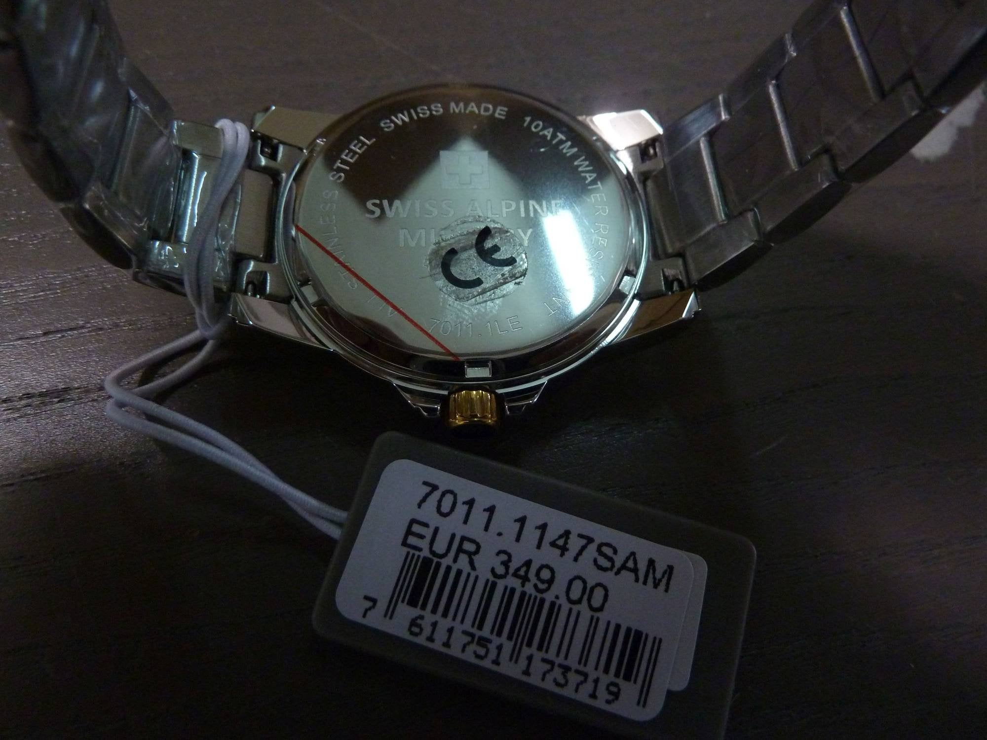 Swiss Alpine Military Herren Armbanduhr 40 mm Armband Edelstahl 7011.1147