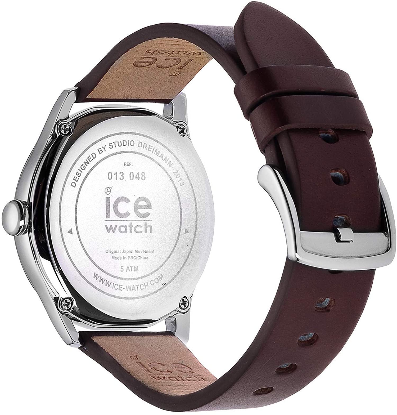 IceIce-Watch - ICE time Brown Blue - Men's wristwatch with leather strap - 013048 (Large)