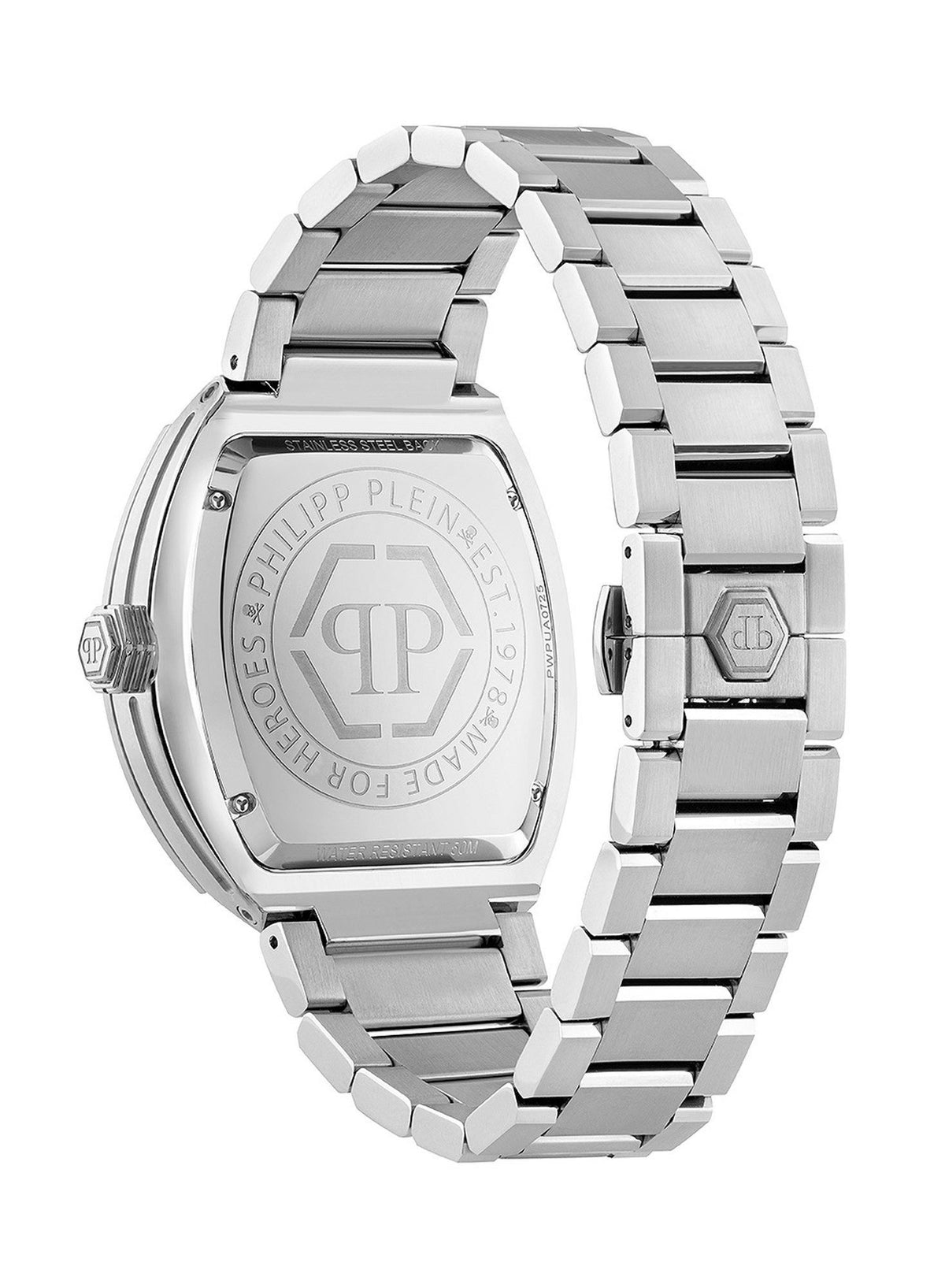 Philipp Plein Herrenuhr The Hexagon Phantom silber schwarz PWPUA0725