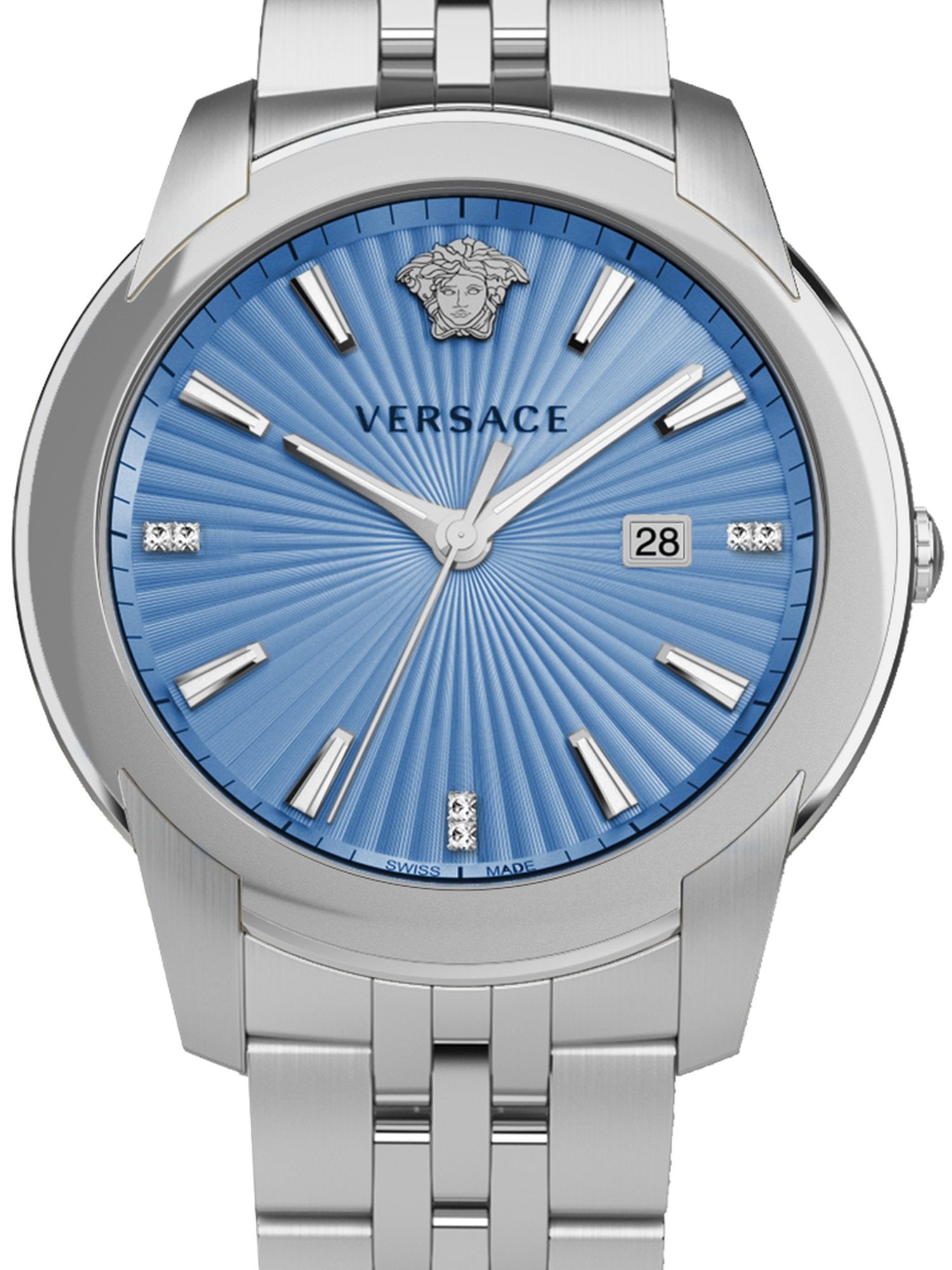 Versace Herren Armbanduhr  V-Urban 42 mm  Armband Edelstahl VELQ01119