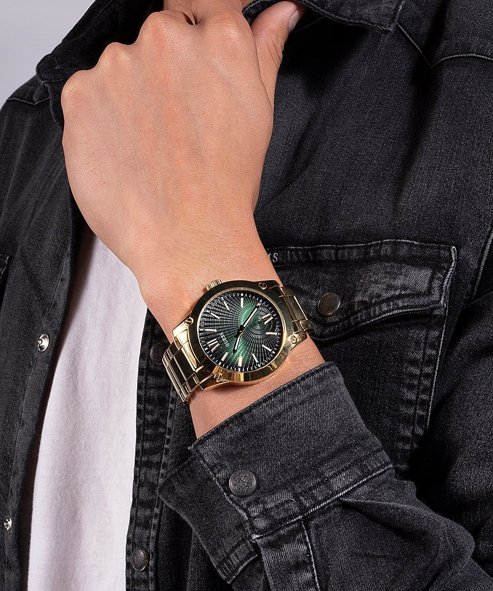 Guess Herren Armbanduhr  44  mm Armband Edelstahl GW0574G2