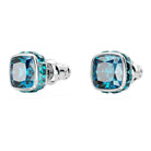 Swarovski Schmuck Unisex Birthstone Stud Earrings Square Cut Dezember Blau Rhodiniert 5660796