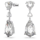 Swarovski Mesmera Drop-Ohrhänger für Damen, Weiß, Rhodiniert, Artikelnummer 5652038