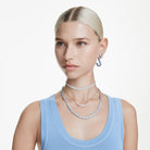 Swarovski Halskette Damen Matrix Tennis Choker Weiß rhodiniert 5685755