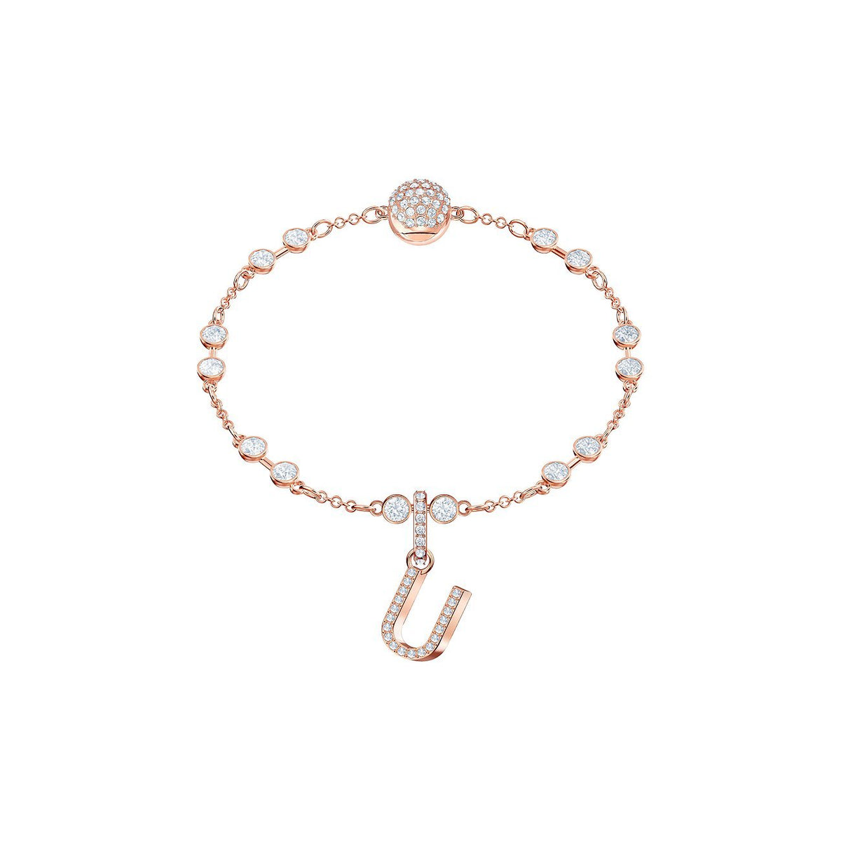 Swarovski Charm Damen Remix Collection Buchstabe U Roségold 5437608