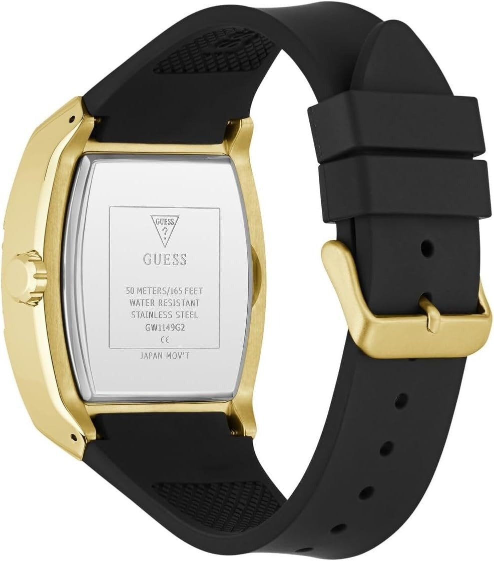 Guess Uhr Herren Phoenix Frost Gold Schwarz GW1149G2