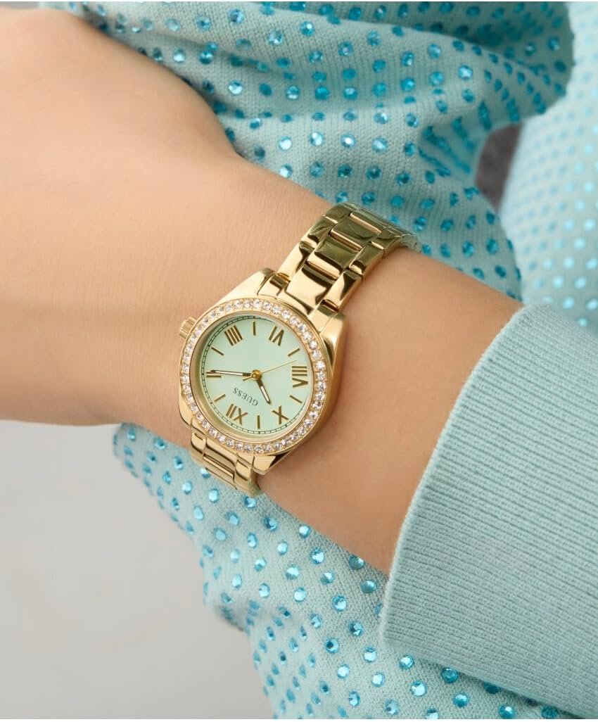 Guess Armbanduhr Damen Mini Luna Analog Gold GW0841L5