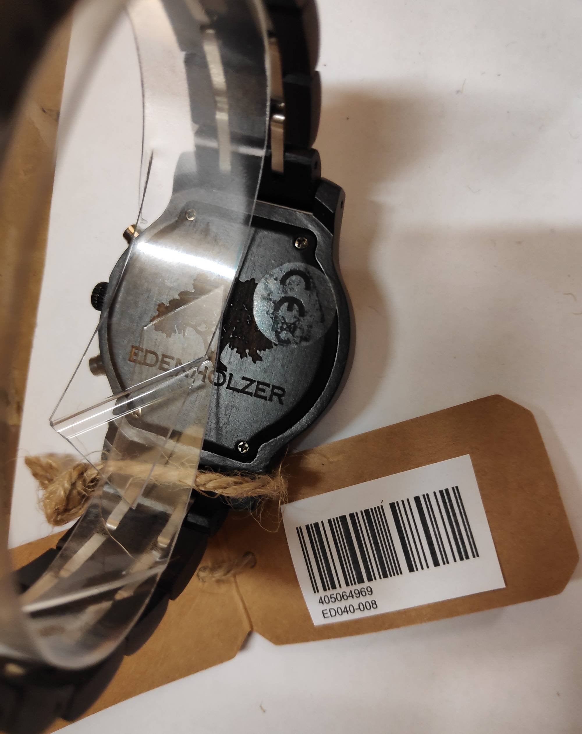 Edenhölzer Holzuhr Damen Holzarmband Chronograph St. Lucia