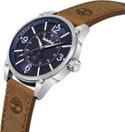 Timberland Analoguhr Herren Palmyra-Z Silberfarben Blau Braun TDWGA9000603M