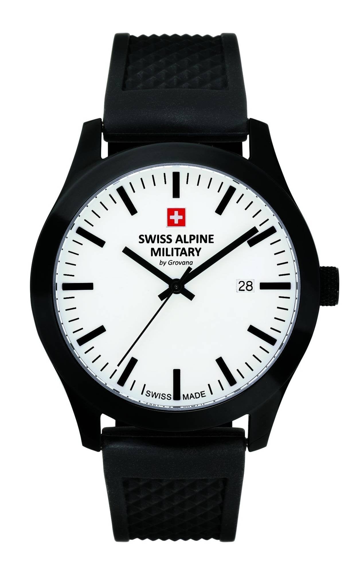 Swiss Alpine Military by Grovana Herrenarmbanduhr schwarz 7055-1873SAM