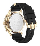 Philipp Plein Herrenuhr The $kull Chrono Schwarz/Gold PWWFA0225