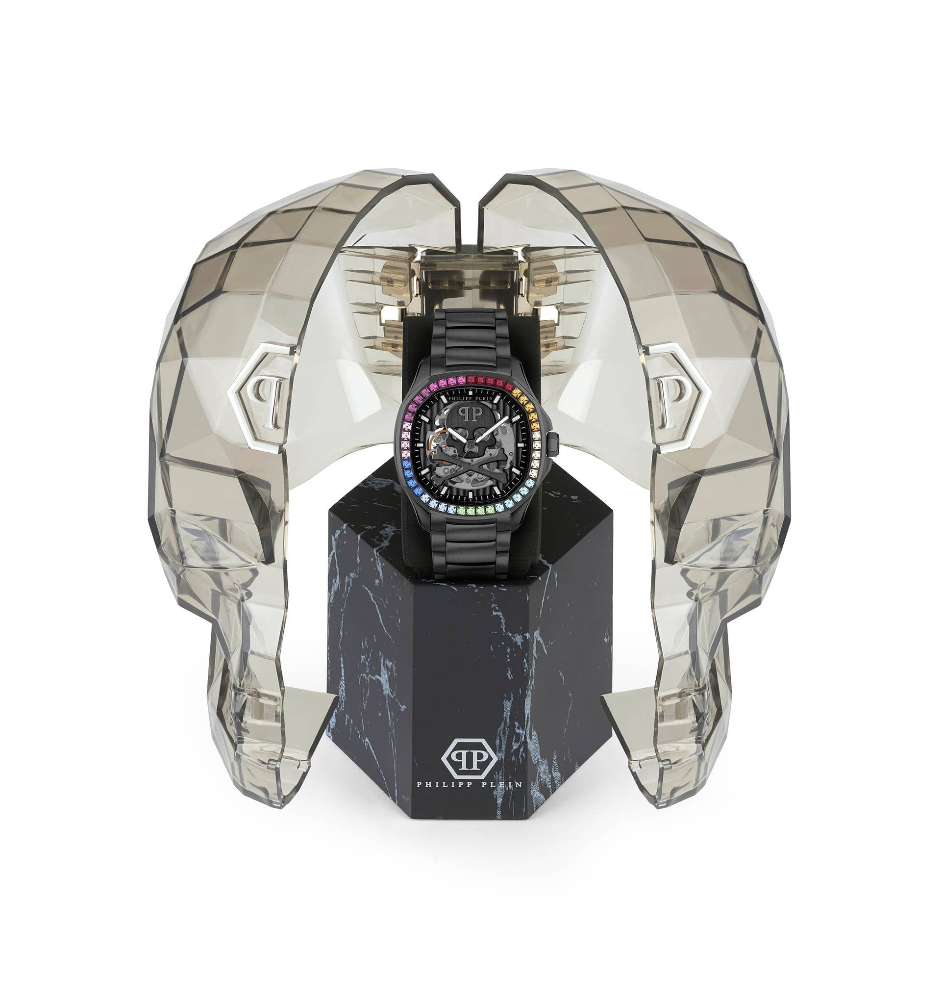 Philipp Plein Automatik Herrenuhr $keleton $pectre Rainbow