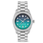 Philipp Plein Damenuhr Queen Supreme Silber Blau PW7FA0626