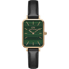 Daniel Wellington Analoguhr Damen Quadro Pressed Sheffield Roségoldfarben Grün DW00100439
