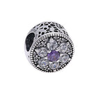 Pandora Damen-Charm Vergissmeinnicht 925 Zirkonia lila-791832ACZ