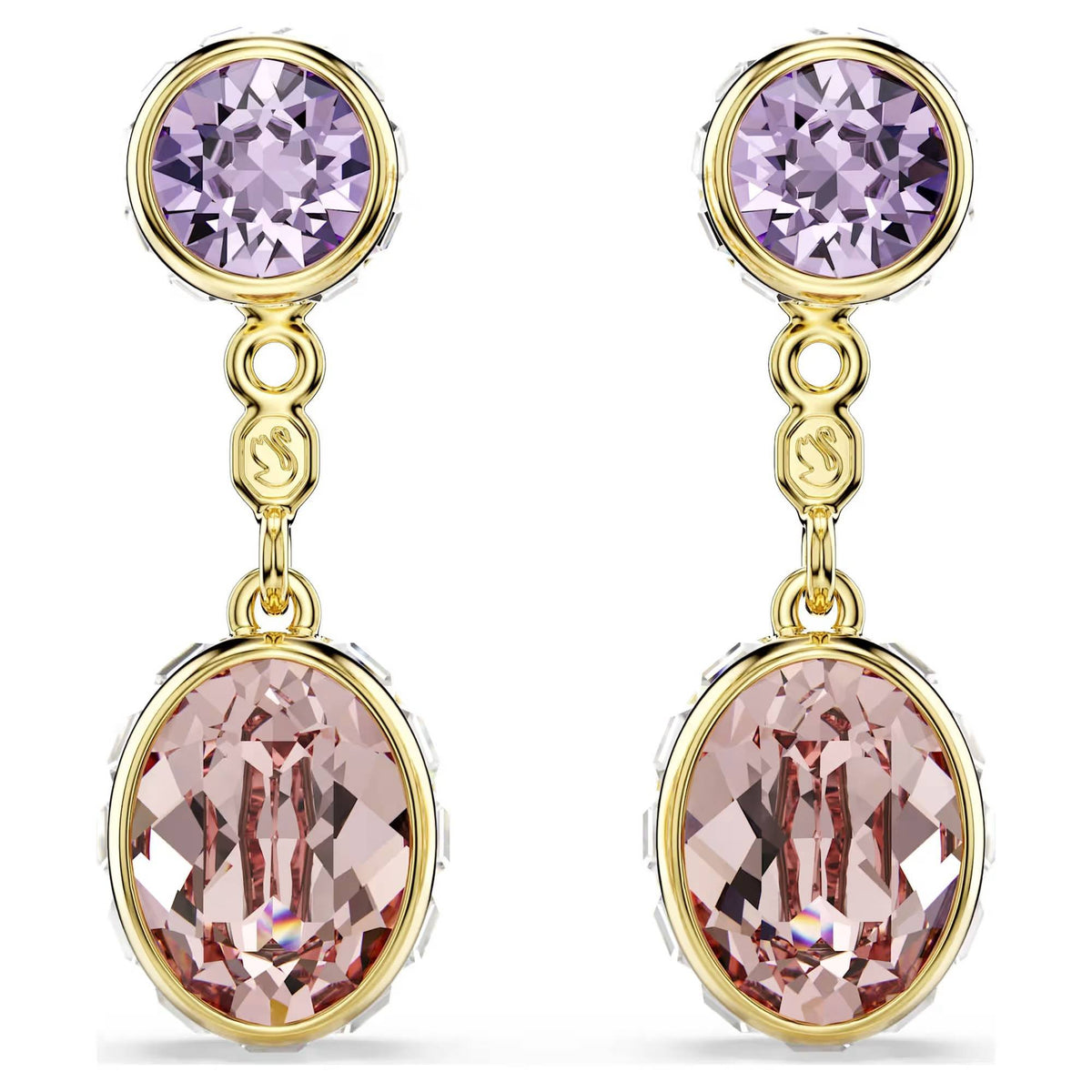 Swarovski Ohrringe Damen Chroma Drop Verschiedene Schliffe Mehrfarbig Goldfarben 5738478