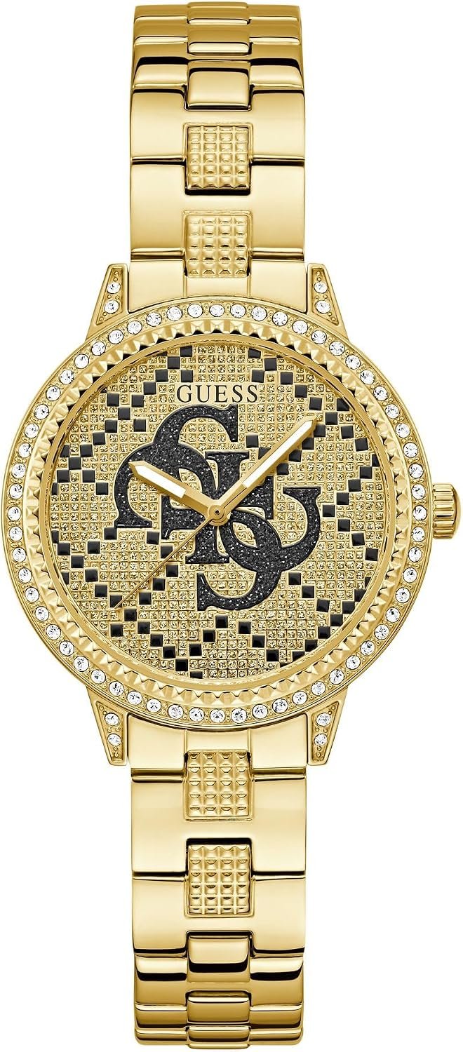 Guess Analoguhr Damen G Lace Goldfarben GW0944L2