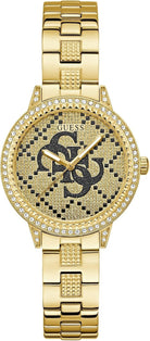 Guess Analoguhr Damen G Lace Goldfarben GW0944L2