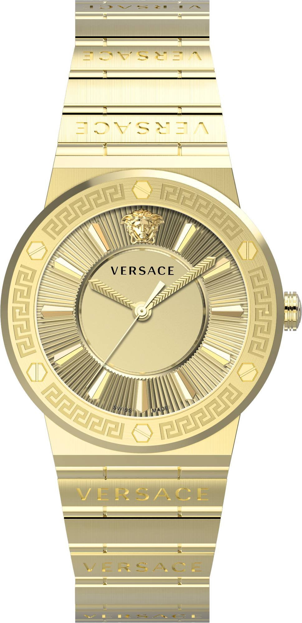 Versace Damen Armbanduhr GRECA LOGO bicolor 38 mm VEVH00620