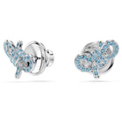 Swarovski Lifelong Bow Set Damen Halskette und Ohrringe Blau Rhodiniert 5723554