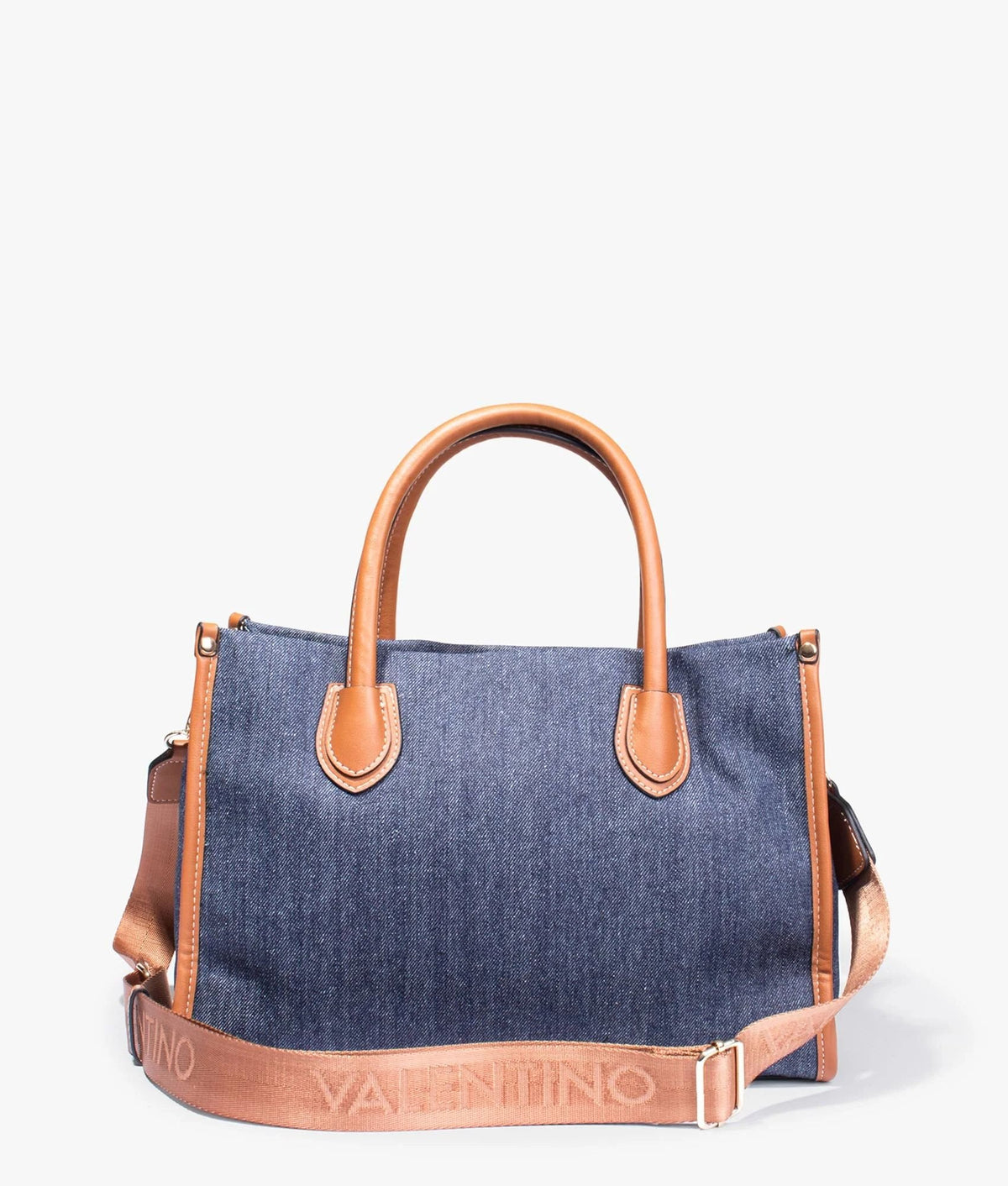 Valentino Bags Shopper Damen Leith Re Denim Cuoio VBS7QH01DR65