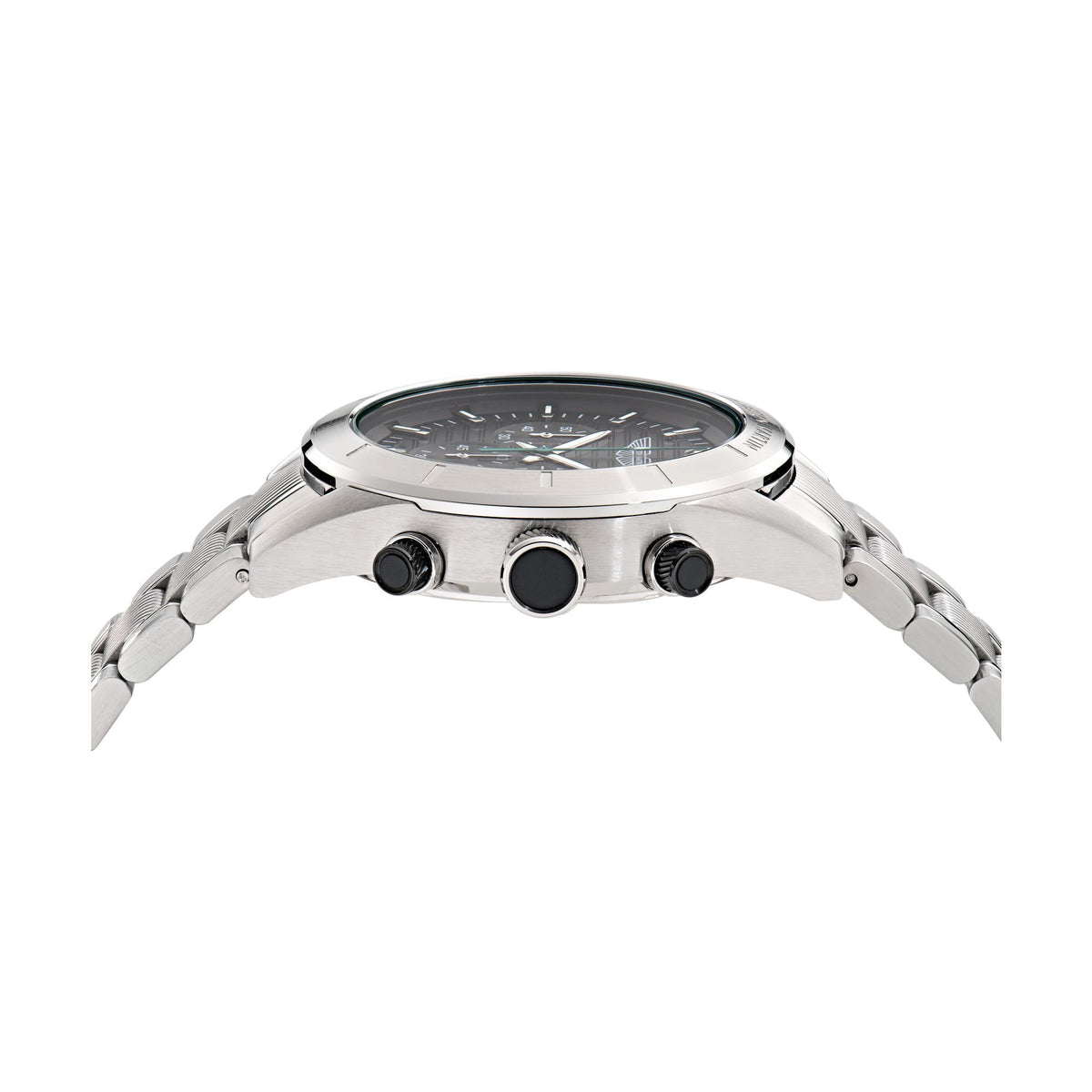 Aston Martin Herren Armbanduhr AML Icon mit austauschbaren Armband und Gehäuse 45 mm Schwarz Edelstahl MTIB1F501