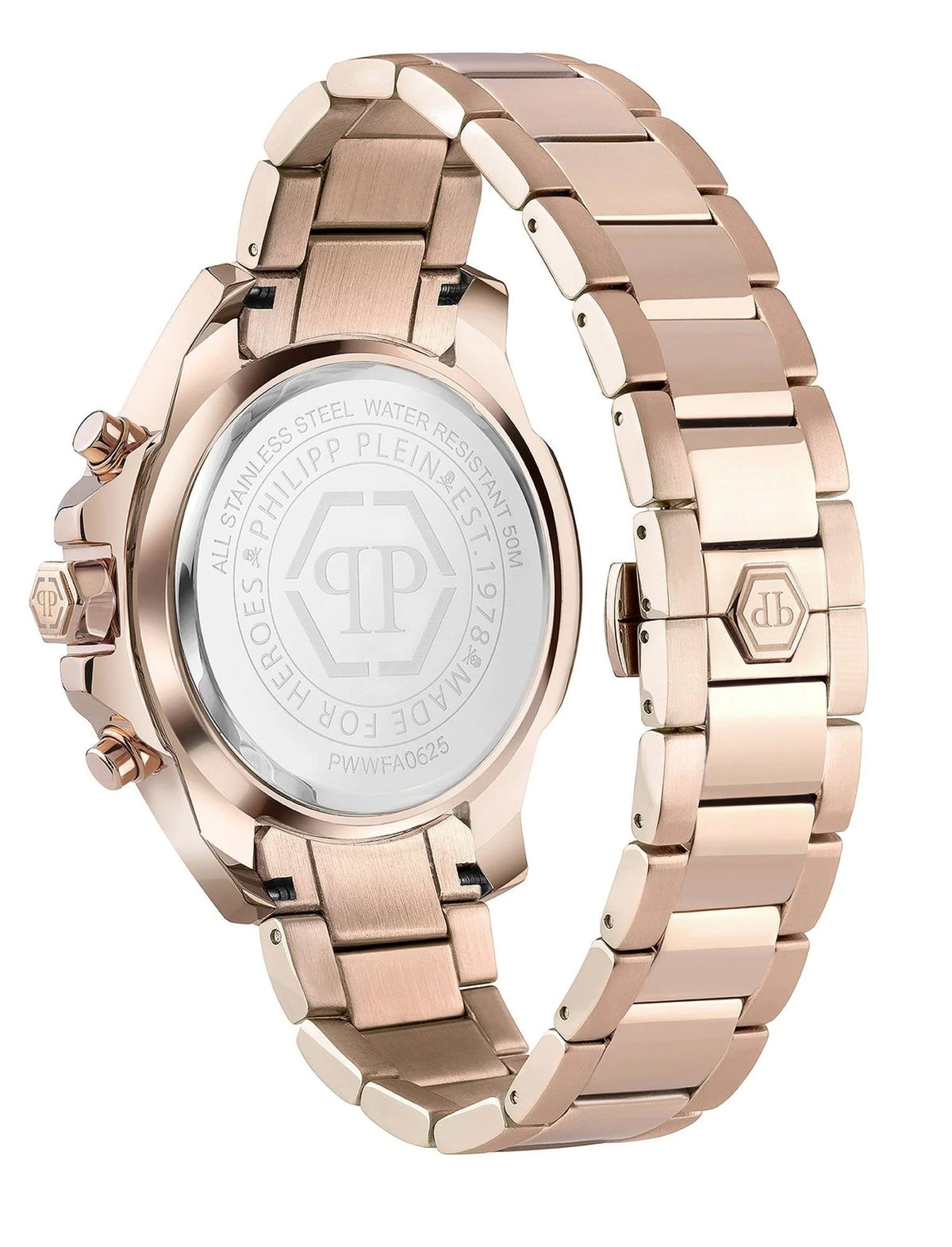 Philipp Plein Herren Chronograph The $kull PWWFA0625 Edelstahl 44 mm