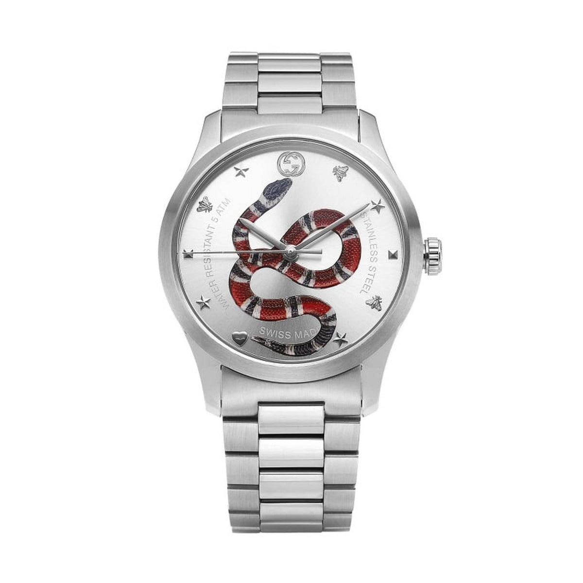 Gucci Armbanduhr Damen G Timeless Silber Edelstahl 530236 I1600 1402