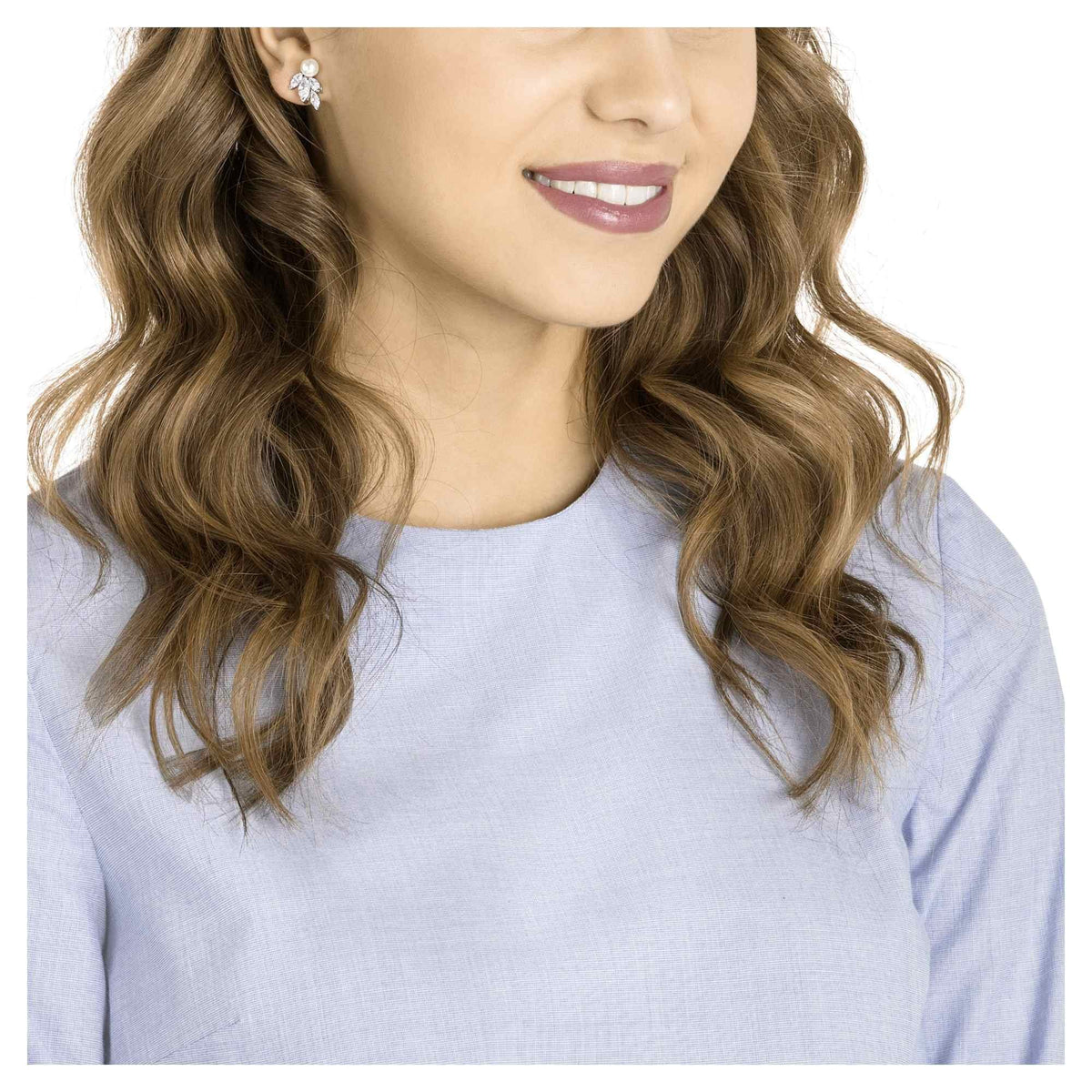 Swarovski Ohrringe Damen Ginger Weiß Silberfarben 5422683