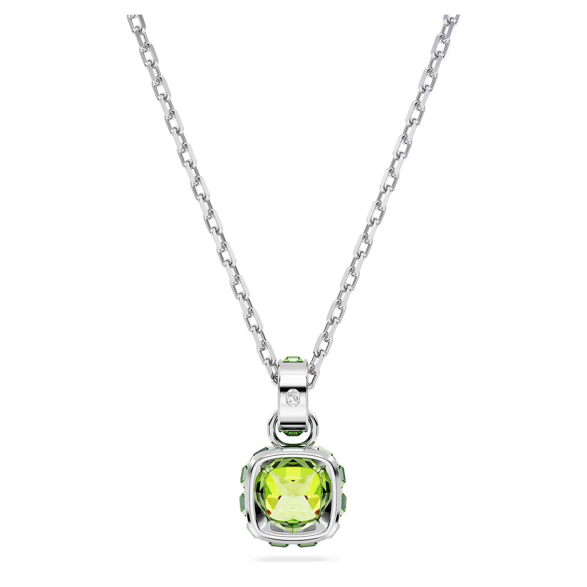 Swarovski Kette mit Anhänger Birthstone August Kissenschliff Grün 5651706