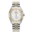 Swiss Alpine Military by Grovana Herrenuhr Admiral Elite Automatik Silber Gold 7091.2142