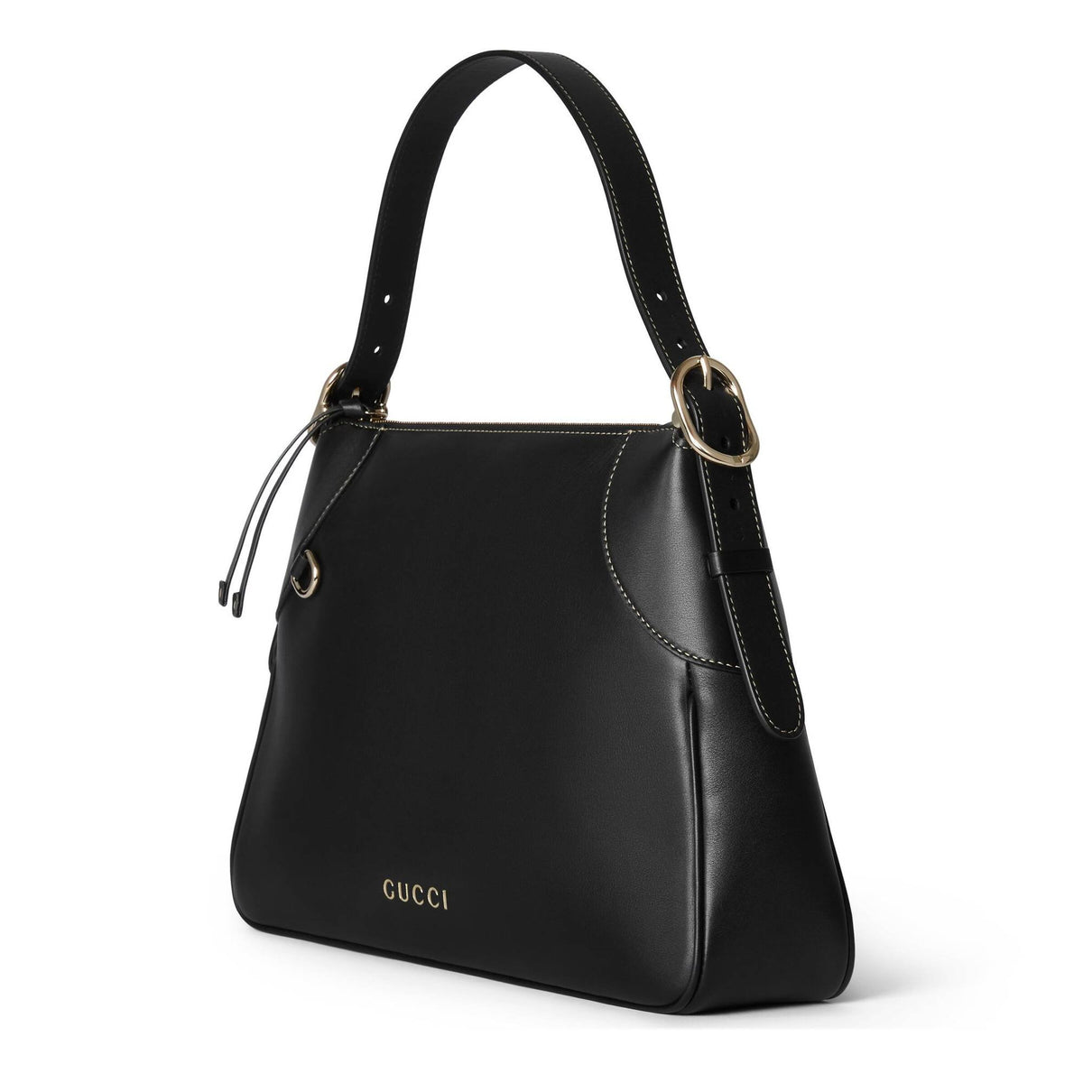 Gucci Handtasche Damen GG Emblem Medium Shoulder Bag Schwarz 815217-AAEC2-1000
