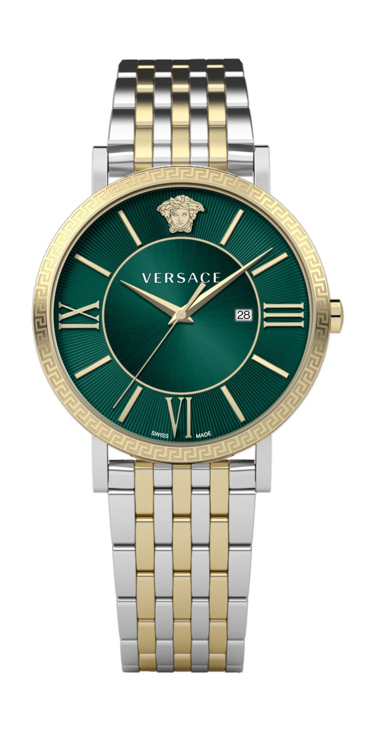 Versace Herren Armbanduhr V-ETERNAL GENT Edelstahl Grün VENCA0224