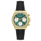 GUESS Damenuhr Victoria Goldfarben Grün GW1038L2