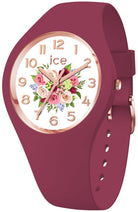 Ice-Watch Armbanduhr Damen ICE Flower Anemone bouquet Small bordeaux weiß 021736