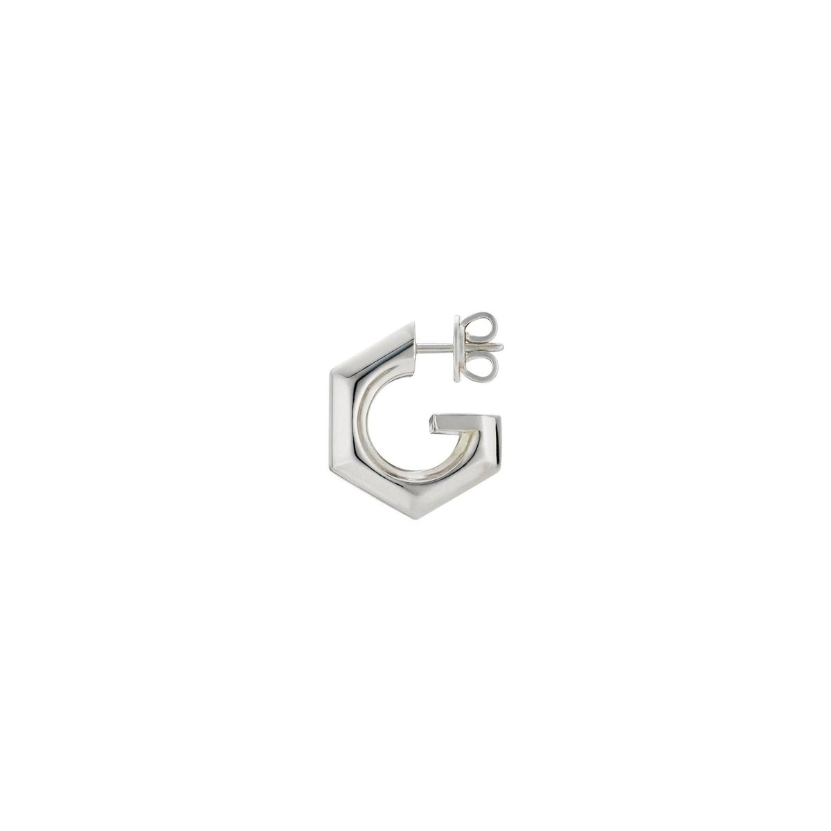 Gucci Ohrringe Damen Hoop Silber 925 Geometric G Creolen 814904-J8400-8106