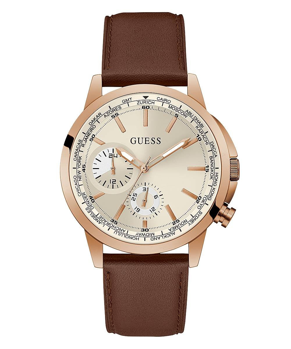 Guess Herren Armbanduhr  44 mm Armband Leder GW0540G4