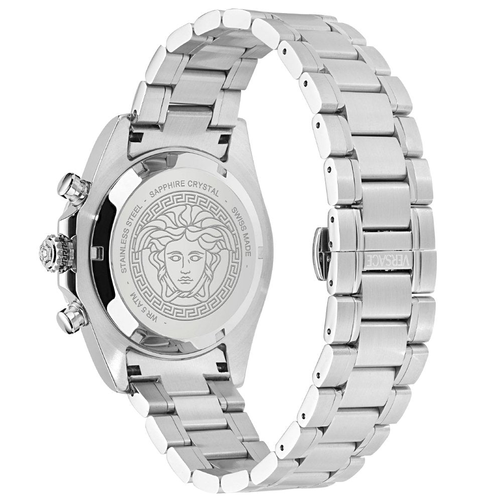 Versace Uhr Herren CHRONO X Chronograph Silber/Blau VE9K00324