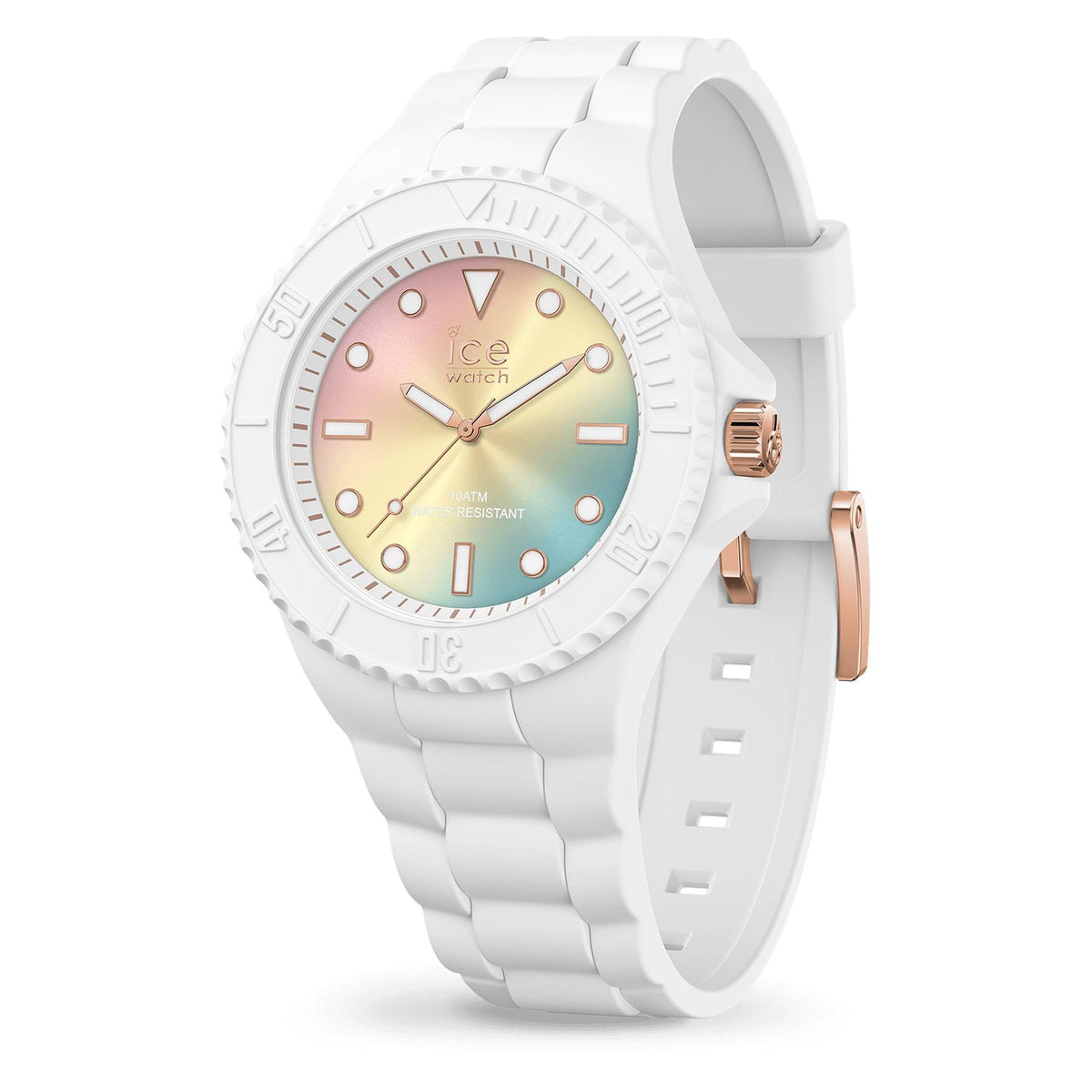 Ice-Watch Unisex Armbanduhr ICE generation - Sunset rainbow 40 mm Armband Silikon 019153